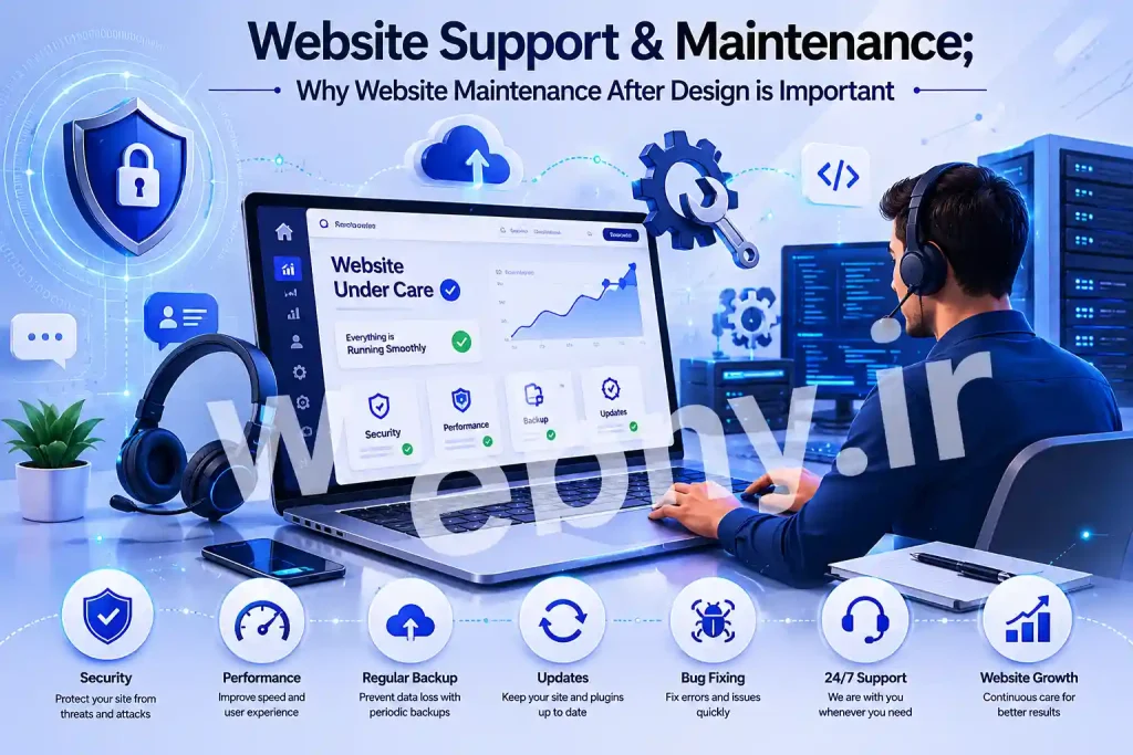 خدمات پشتیبانی و نگهداری سایت