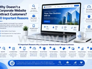 چرا سایت شرکتی مشتری جذب نمی‌کند